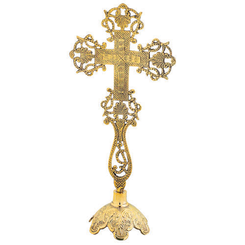 Gold Plated Brass Cross