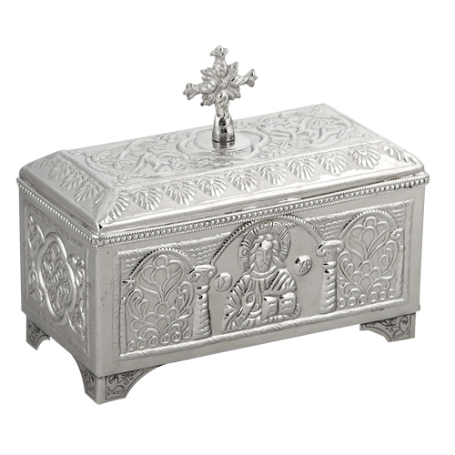 Nickel Plated Reliquary Box