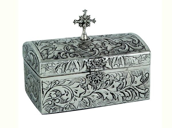 Nickel Plated Reliquary Box