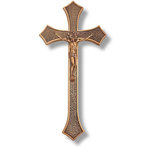 Brass Memorial Crucifix