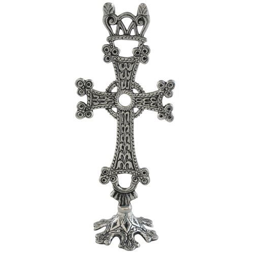 Armenian Nickel Plated Cross