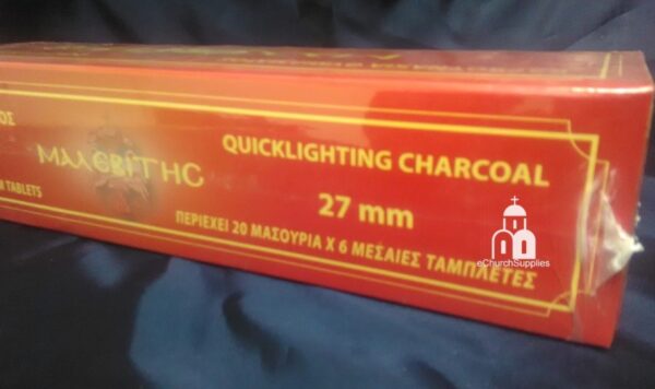 Quick lighting charcoal tablets 27mm