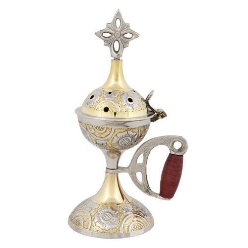 Two colored incense burner