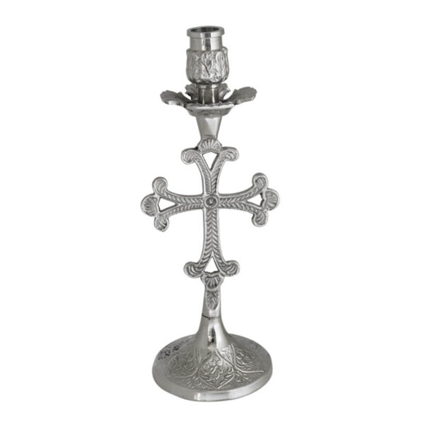 Nickel Plated Candle Holder