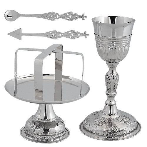 Nickel Plated Chalice Set