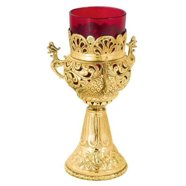 Gold Plated Altar Vigil Lamp