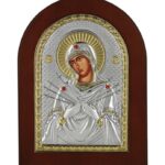 Virgin of the Seven Swords Silver Icon