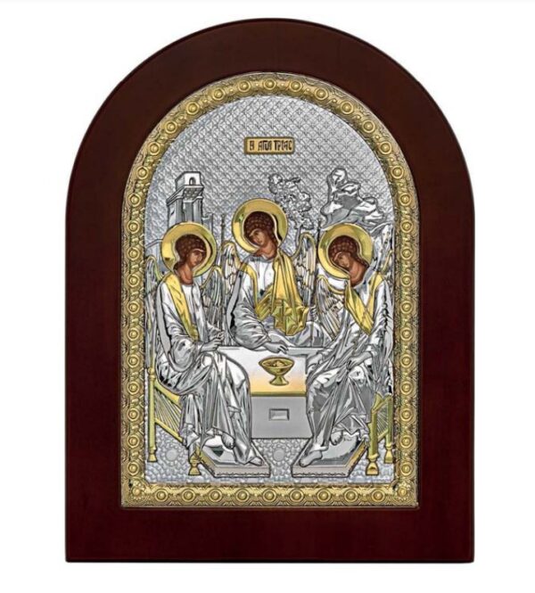 Holy Trinity Silver Icon