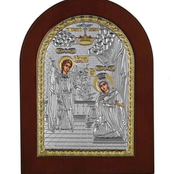 The Annunciation of Theotokos Silver Icon